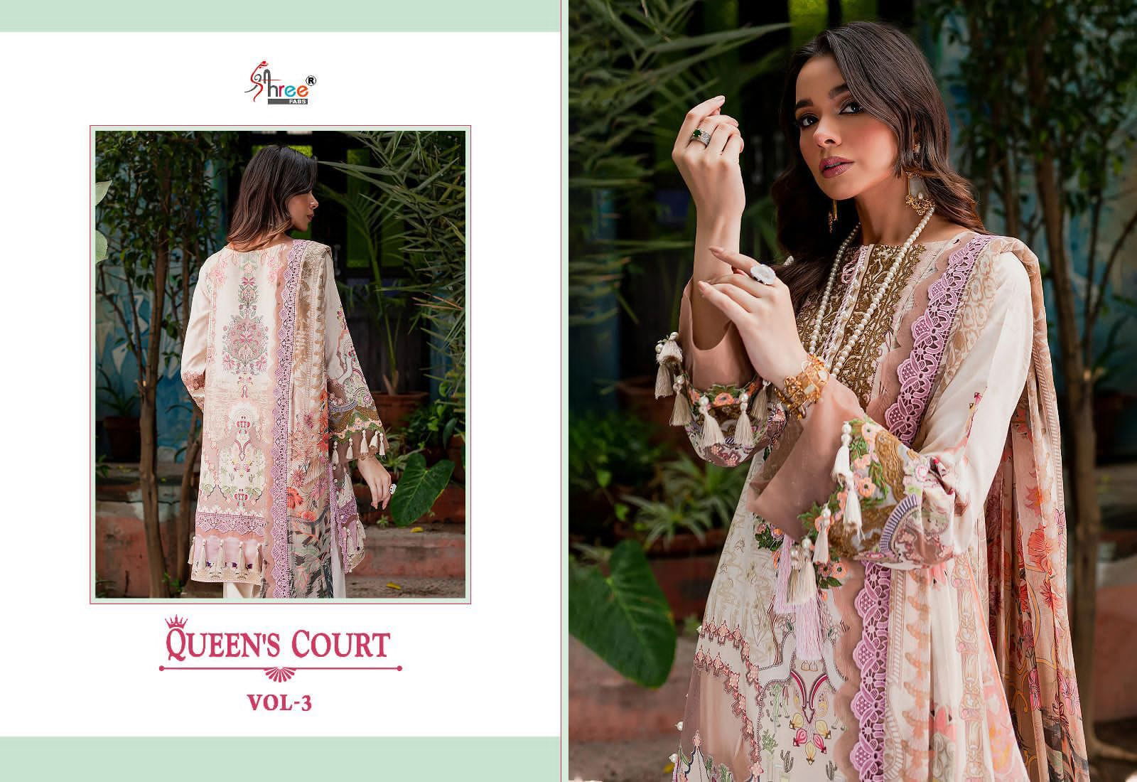Queens Court Vol 3 By Shree Fab Cotton Pakistani Suits Catalog